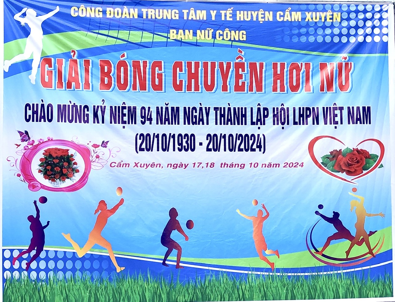 KHAI MẠC GIẢI BÓNG CHUYỀN HƠI NỮ CHÀO MỪNG KỶ NIỆM 94 NĂM NGÀY PHỤ NỮ VIỆT NAM (20/10/1930 – 20/10/2024)